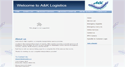 Desktop Screenshot of aklogistics.ca