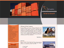 Tablet Screenshot of aklogistics.com.pk